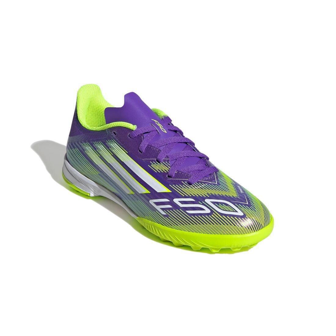 Kids Unisex F50 League Turf Boots, Purple, No Color, medium