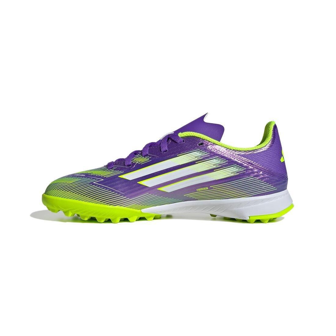 Kids Unisex F50 League Turf Boots, Purple, No Color, large image number 3