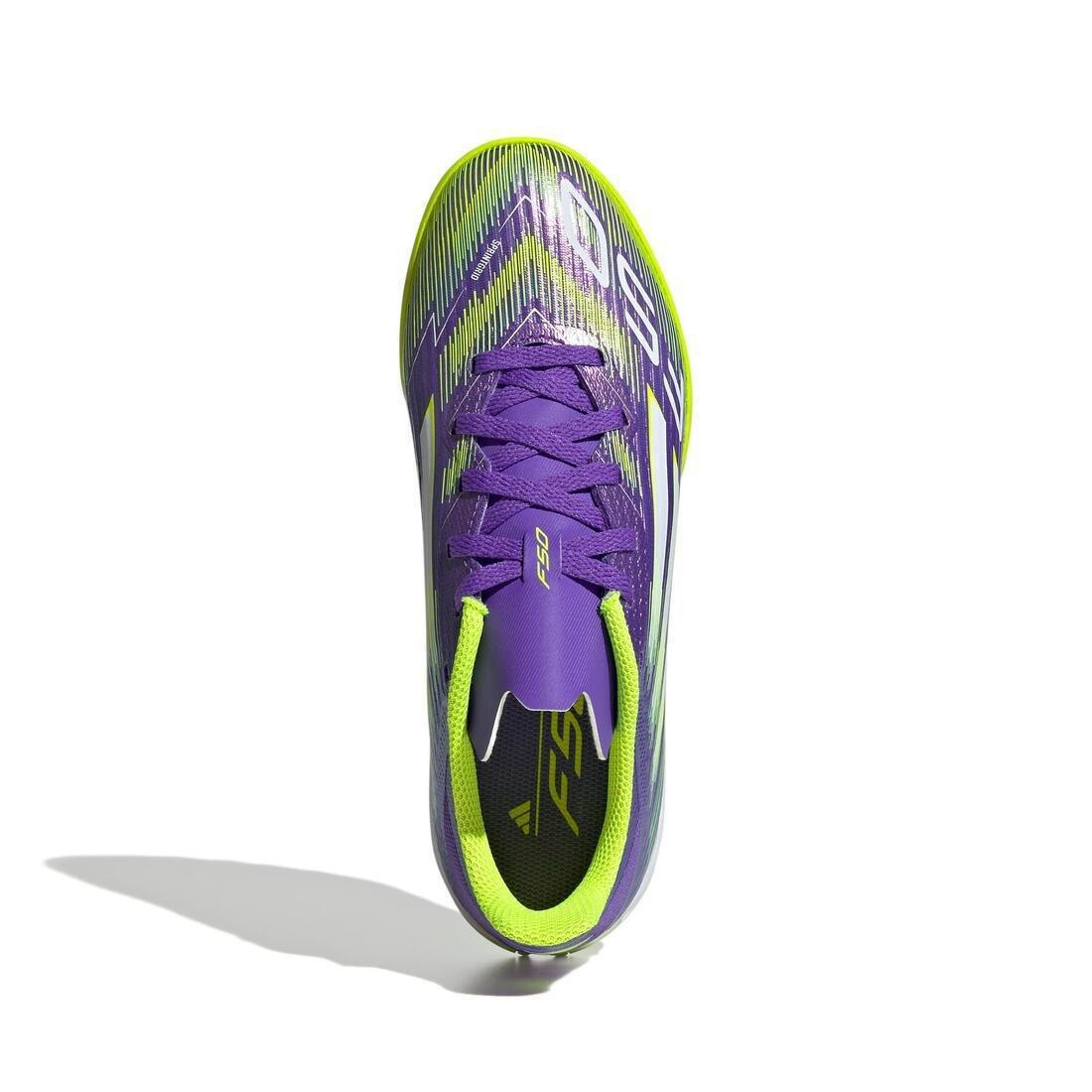 Kids Unisex F50 League Turf Boots, Purple, No Color, large image number 4