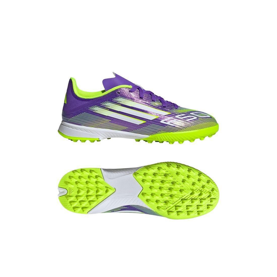 Kids Unisex F50 League Turf Boots, Purple, No Color, large image number 7