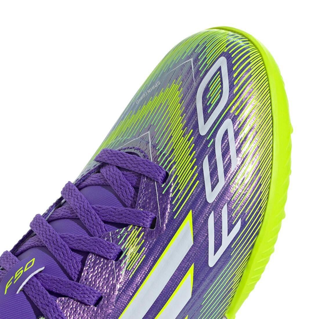 Kids Unisex F50 League Turf Boots, Purple, No Color, large image number 8