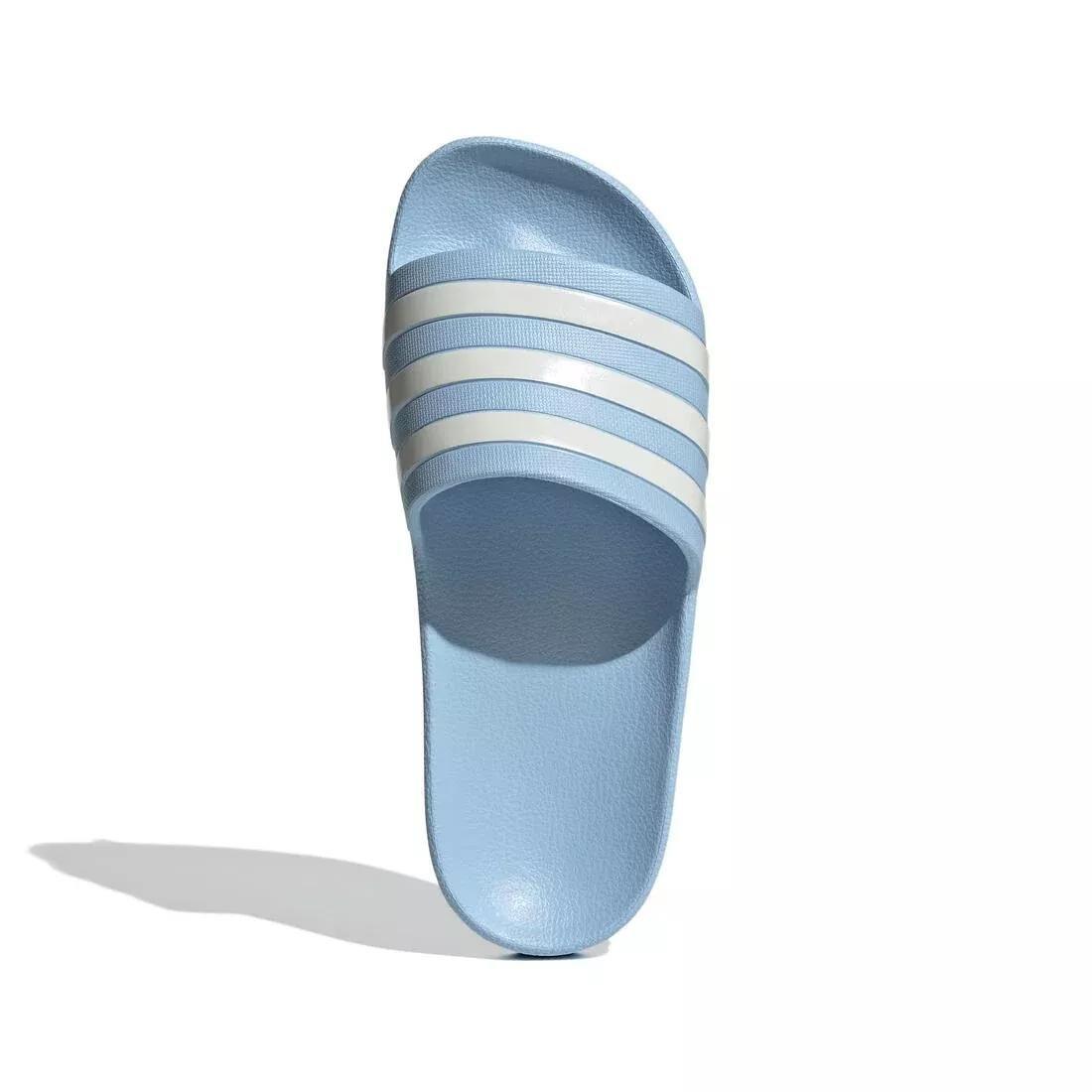 Adilette Aqua Slides, Blue, No Color, large image number 3