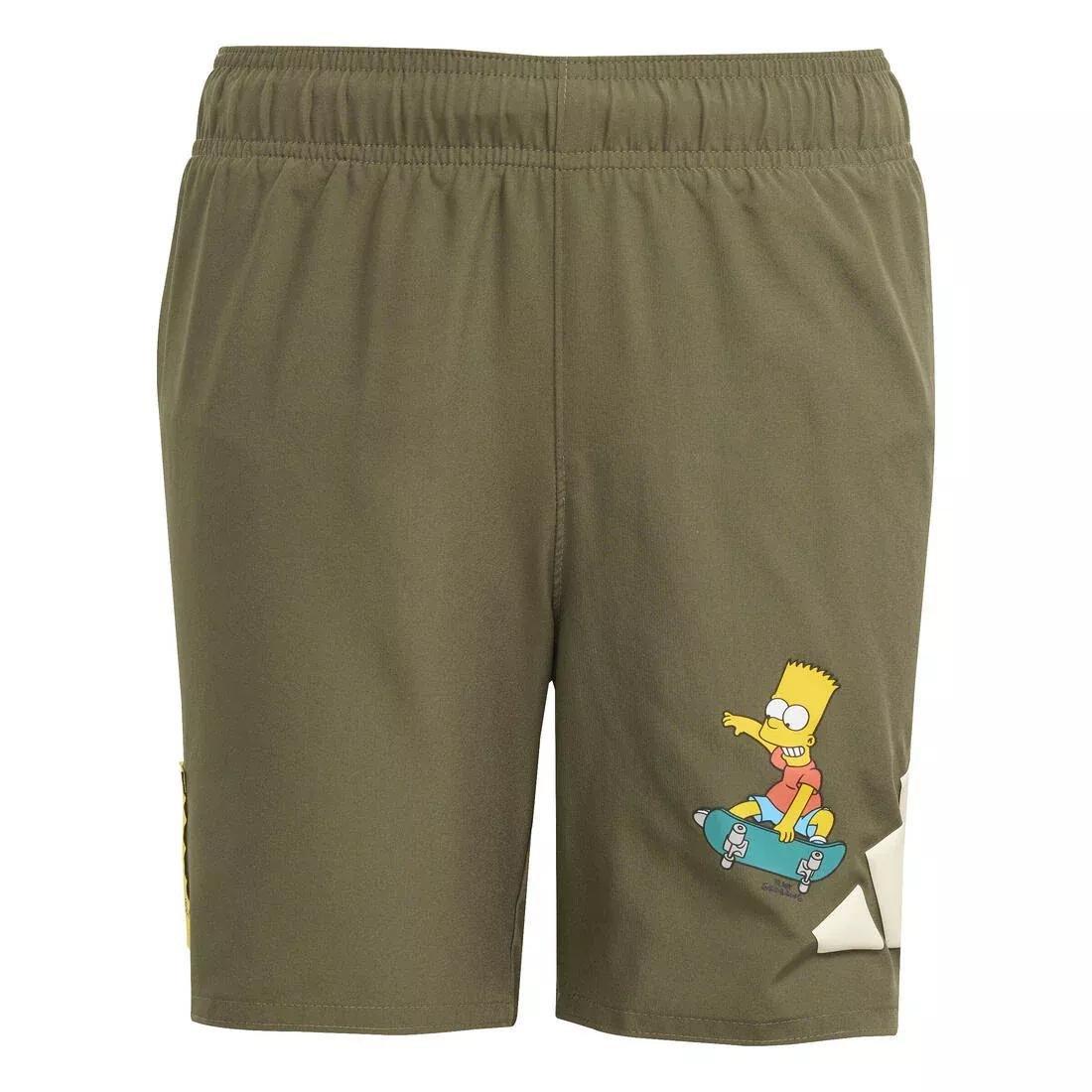 Kids adidas The Simpsons Swim Shorts , Green, No Color, medium