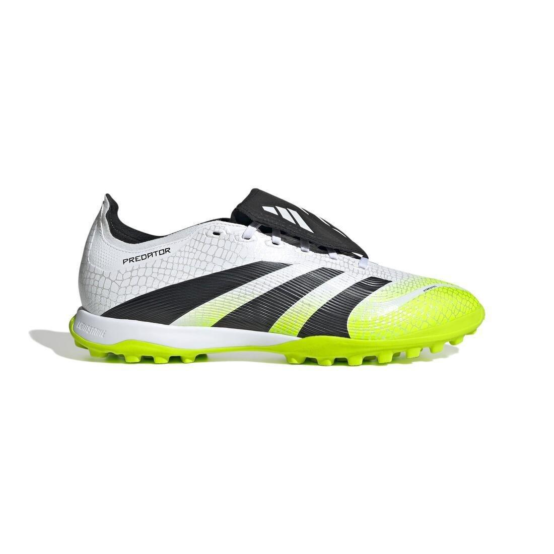 Unisex Predator League Fold-Over Tongue Turf Boots, White, No Color, medium