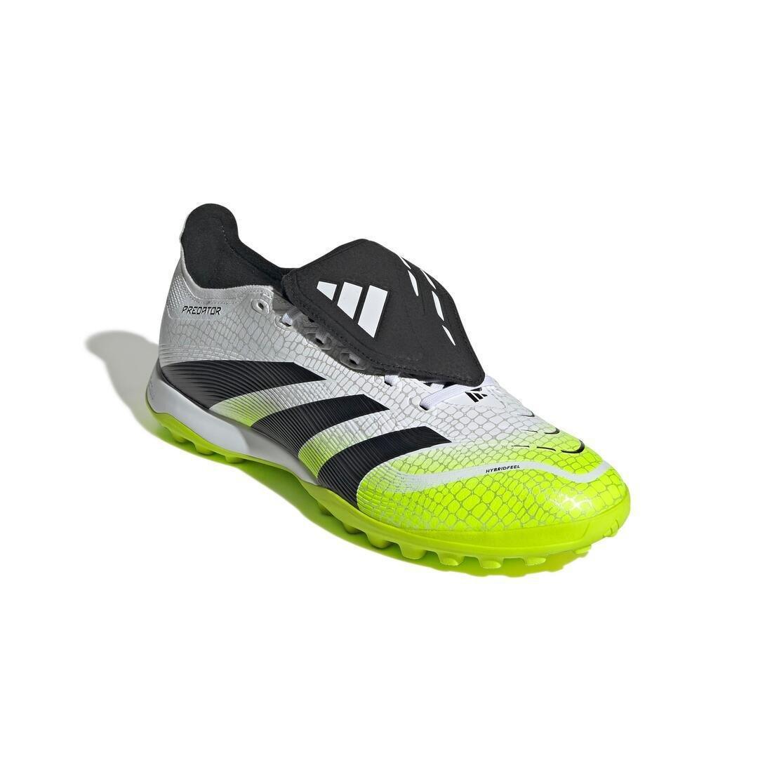 Unisex Predator League Fold-Over Tongue Turf Boots, White, No Color, medium