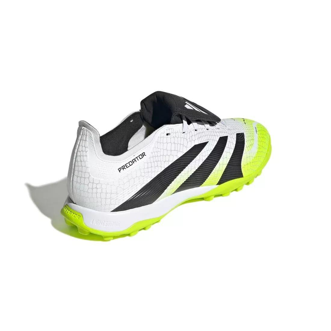 Unisex Predator League Fold-Over Tongue Turf Boots, White, No Color, medium