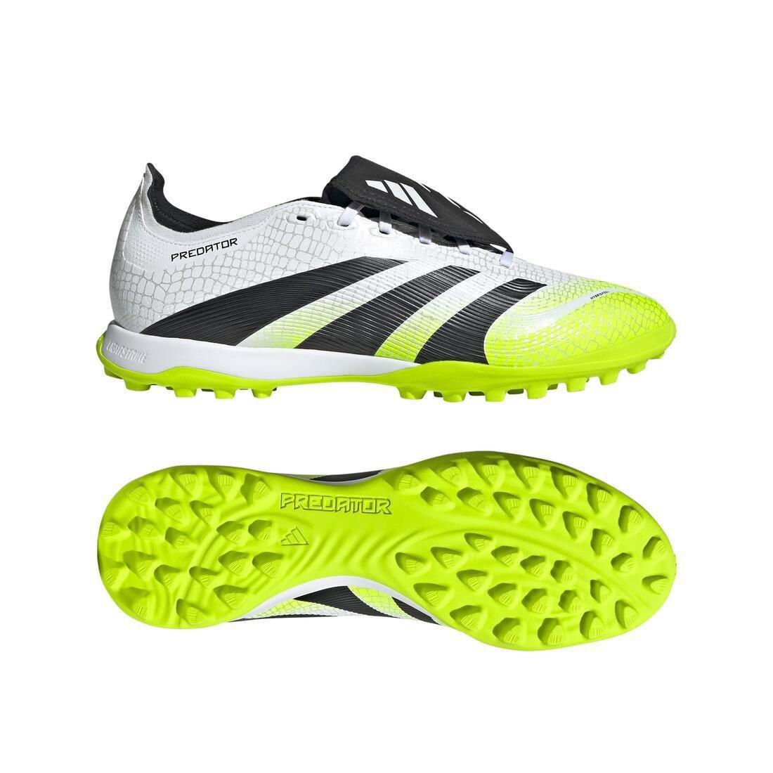Unisex Predator League Fold-Over Tongue Turf Boots, White, No Color, large image number 6