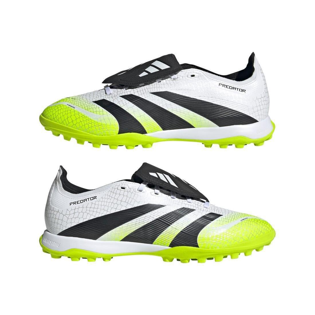 Unisex Predator League Fold-Over Tongue Turf Boots, White, No Color, large image number 7