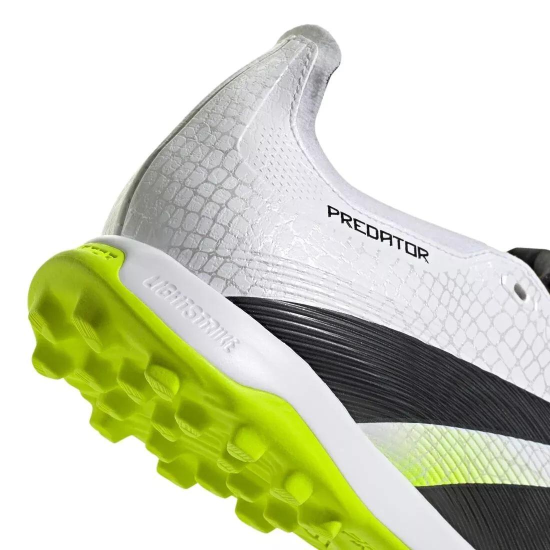 Unisex Predator League Fold-Over Tongue Turf Boots, White, No Color, large image number 9