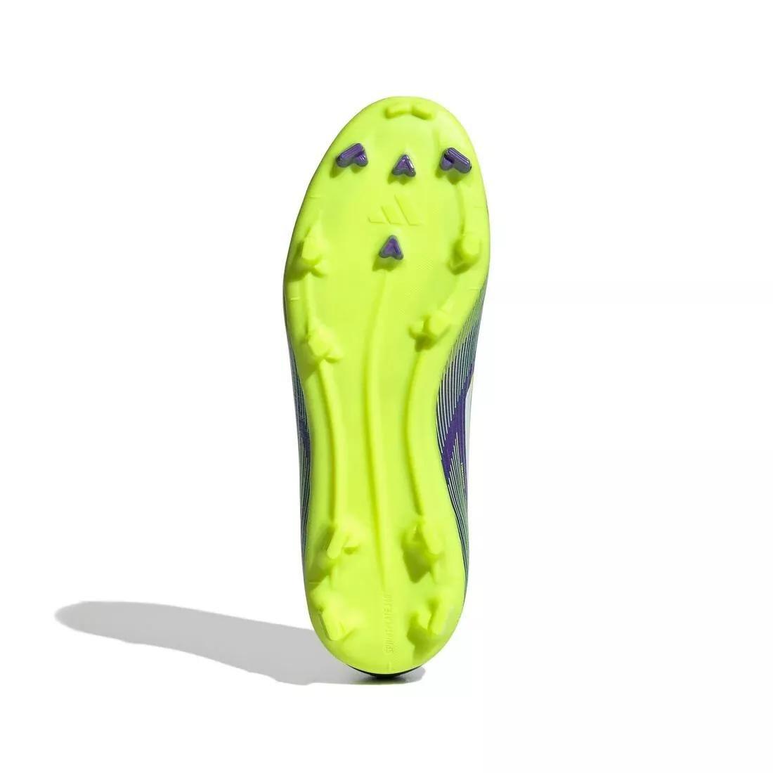 Kids Unisex F50 League Firm/Multi-Ground Boots, Purple, No Color, large image number 4