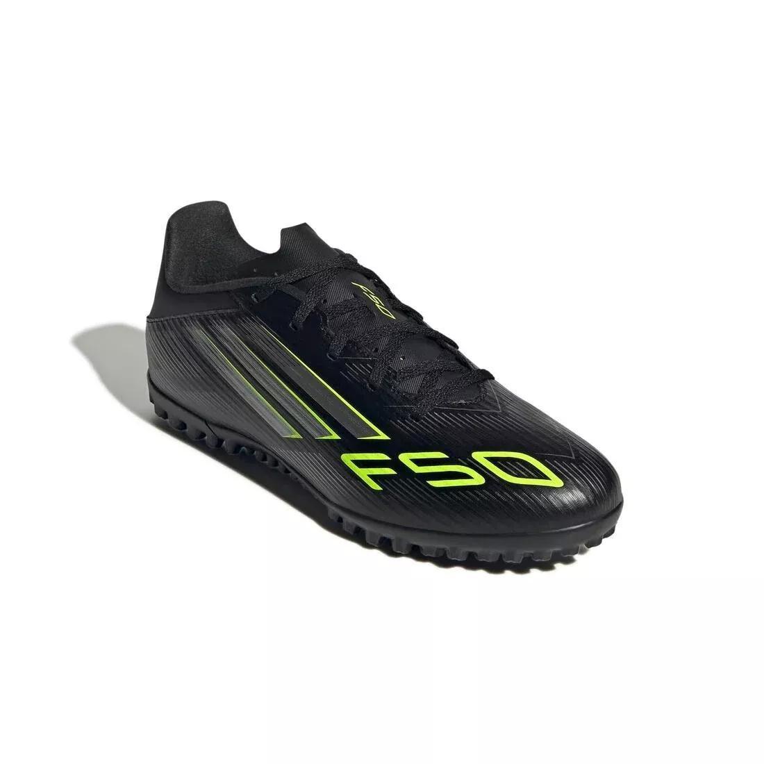 Unisex F50 Club Turf Boots, Black, No Color, large image number 1