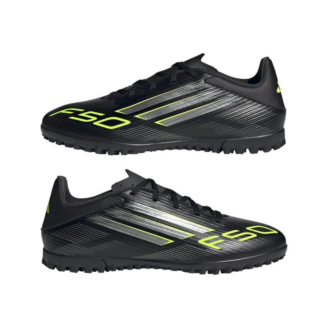 Unisex F50 Club Turf Boots, Black, No Color, large image number 5