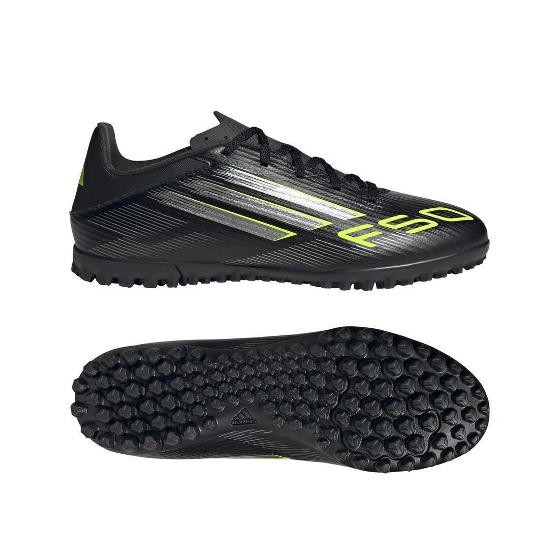 Unisex F50 Club Turf Boots, Black, No Color, large image number 6