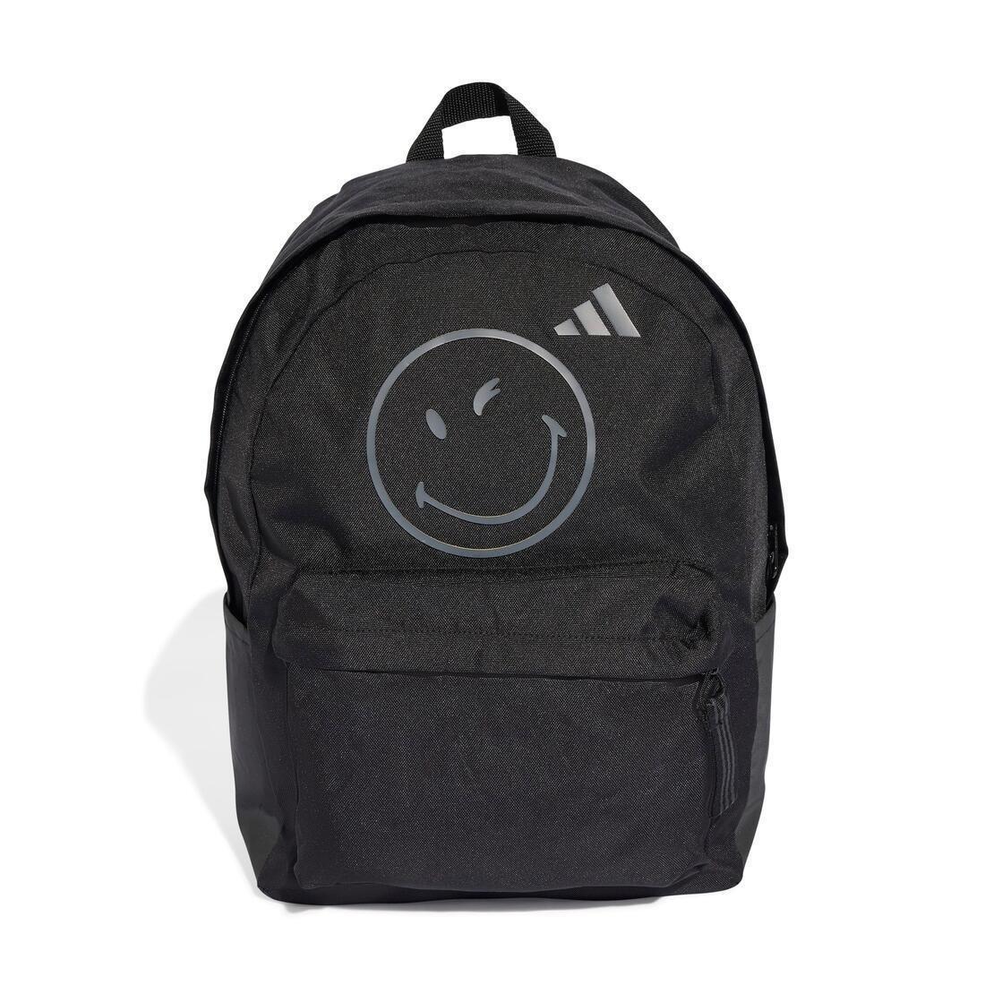 Kids Unisex adidas Smiley Backpack, Black, No Color, large image number 2