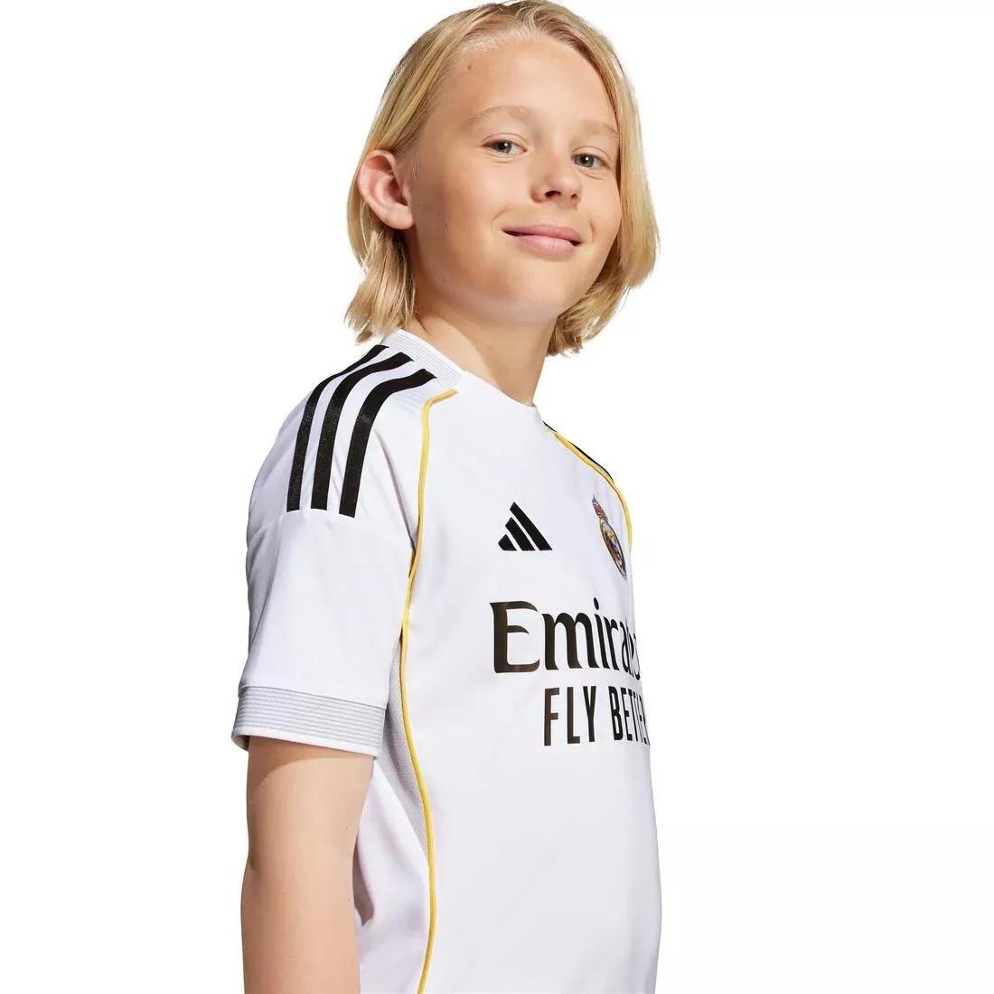 Kids Unisex Real Madrid 25/26 Home Kit, White, , medium