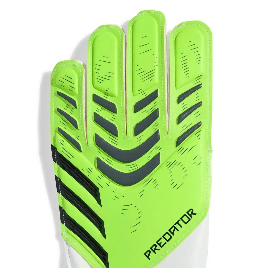 Kids Unisex Predator Training Goalkeeper Gloves, Green, No Color, large image number 1