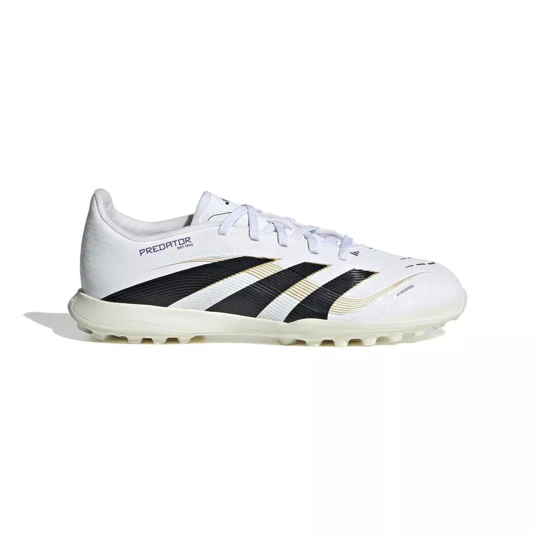 Kids Unisex Predator League Turf Boots, White, No Color, medium