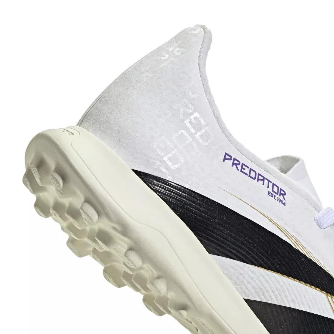 Kids Unisex Predator League Turf Boots, White, No Color, large image number 8