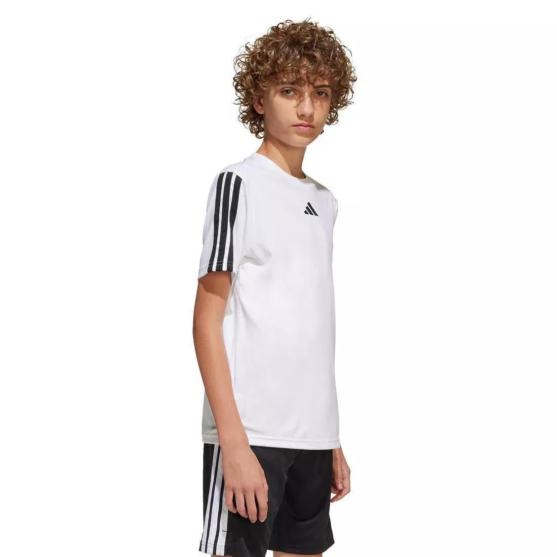 Kids Train Essentials 3-Stripes T-Shirt , White, No Color, medium