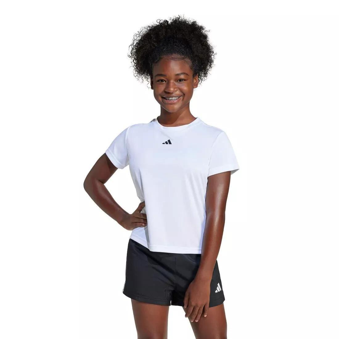Kids Train Essentials Regular Fit Logo Training T-Shirt , White, No Color, medium