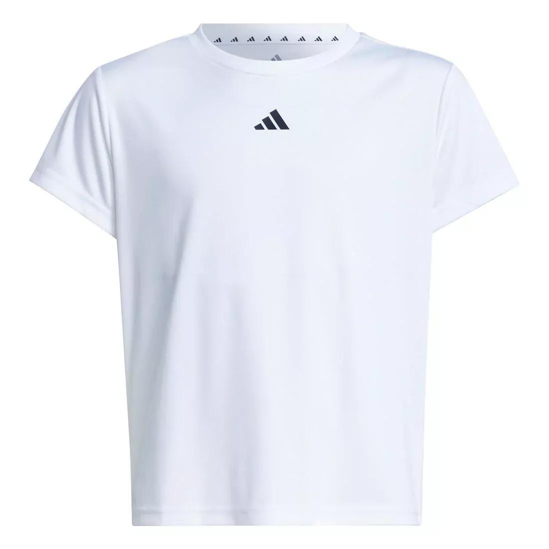 Kids Train Essentials Regular Fit Logo Training T-Shirt , White, No Color, large image number 5
