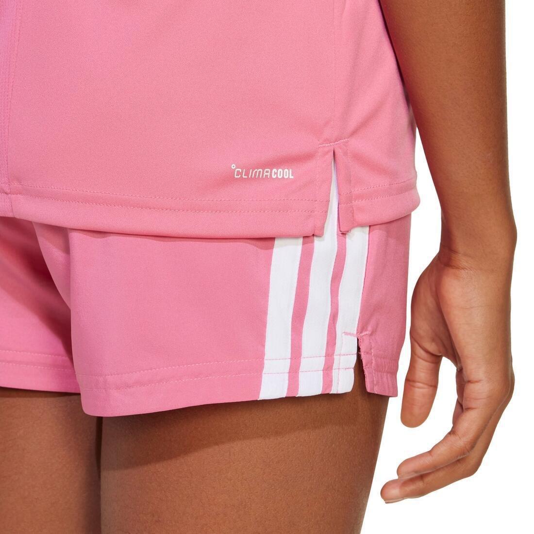 Kids Training Essentials 3-Stripes Tee, Pink, No Color, large image number 3