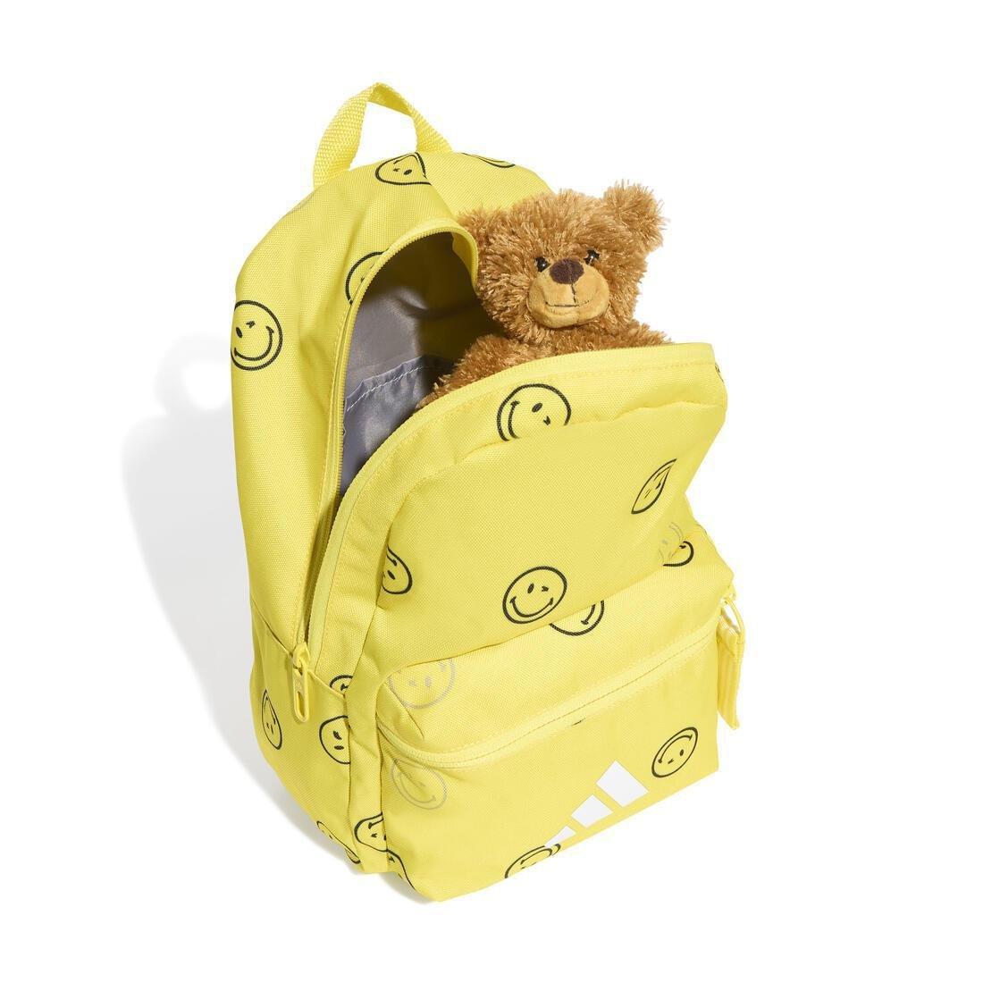 Kids Unisex Smiley Backpack, Yellow, No Color, medium
