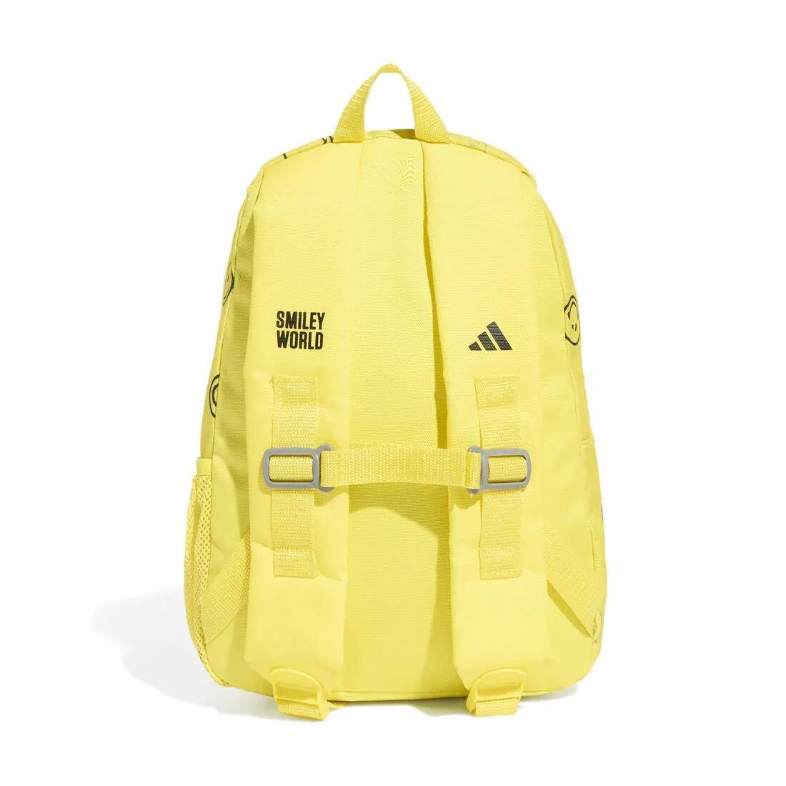 Kids Unisex Smiley Backpack, Yellow, No Color, large image number 3