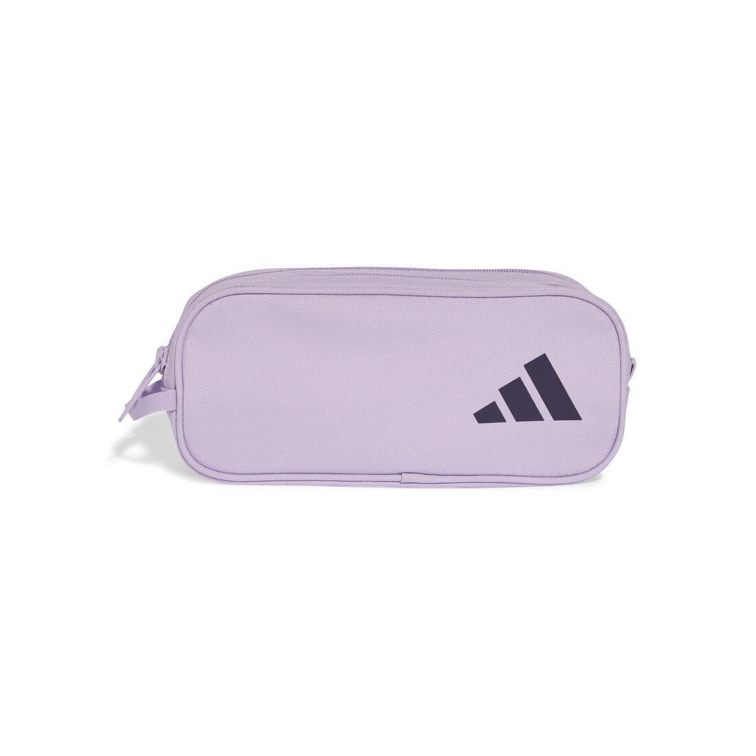Kids Unisex Two Zipper Pencil Case, Purple, No Color, medium
