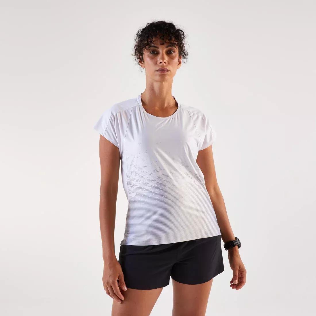 Women Lightweight Running T-Shirt - Kiprun Run 900, Blue, No Color, medium