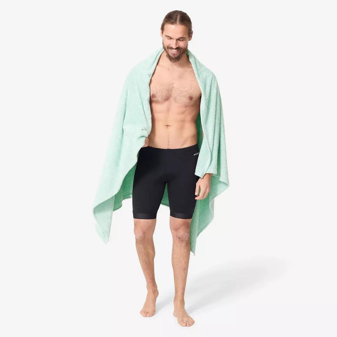 Swimming Ultra-Soft Microfibre Towel Size XL 110 x 175 cm, Pink, No Color, large image number 5