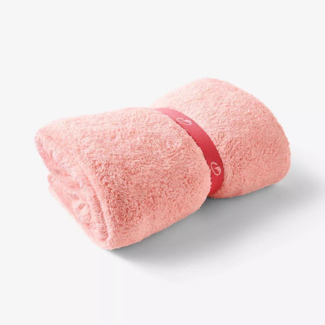 Swimming Ultra-Soft Microfibre Towel Size XL 110 x 175 cm, Pink, No Color, large image number 8