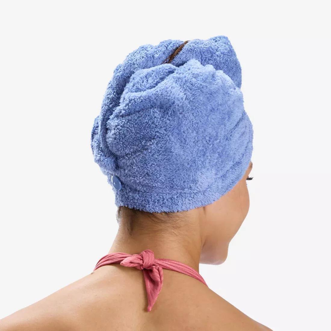 Swimming Soft Microfibre Hair Towel, Pink, No Color, large image number 8