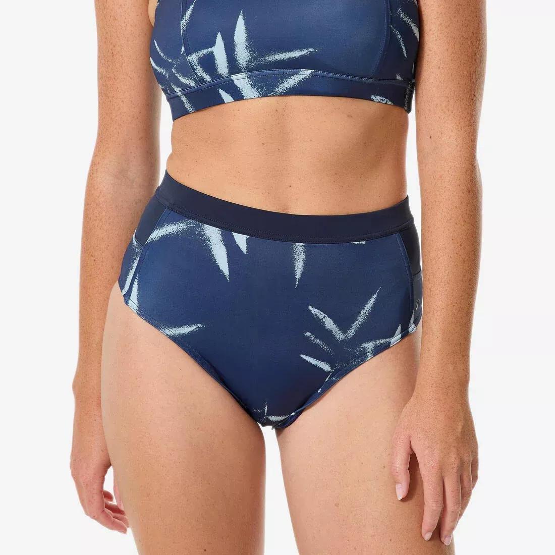 Women High Waist Surf Bikini Bottoms, Black, No Color, large image number 0