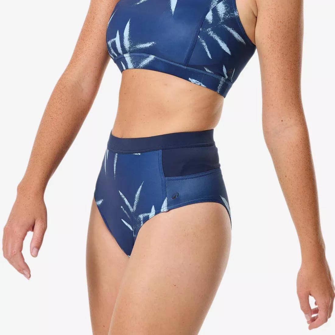 Women High Waist Surf Bikini Bottoms, Black, No Color, large image number 7
