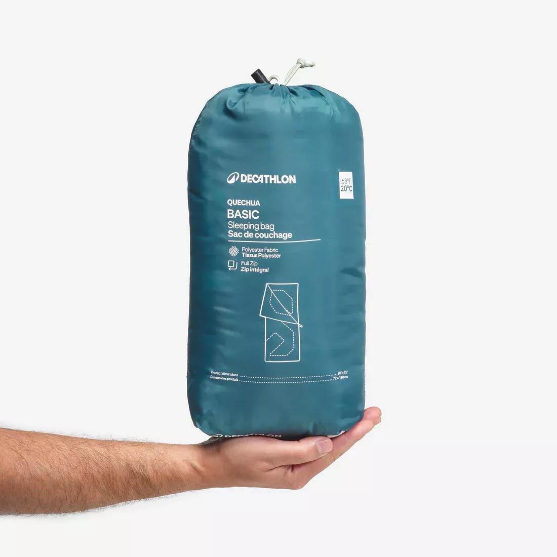 Camping Sleeping Bag 20C Basic, Green, No Color, large image number 3