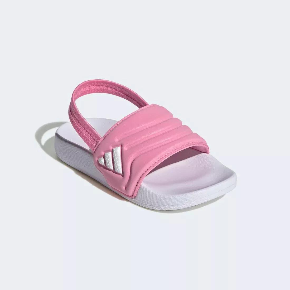 Kids Unisex Adilette Estrap 2.0 Slides, Pink, , large image number 3