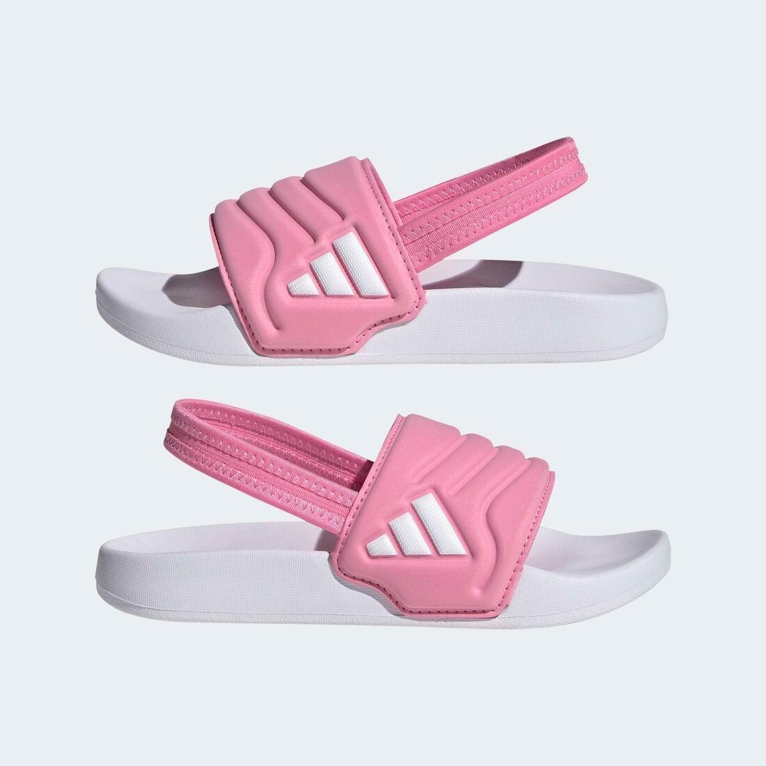 Kids Unisex Adilette Estrap 2.0 Slides, Pink, , large image number 8