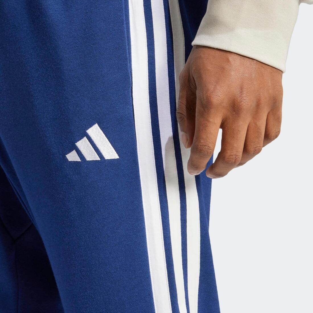 Essential 3-Stripes French Terry Joggers, Blue, No Color, large image number 5