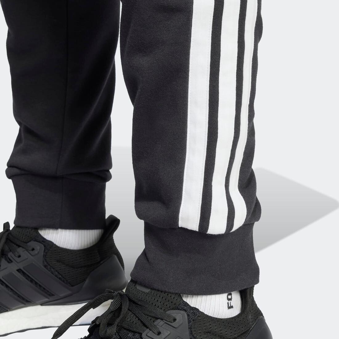 Essential 3-Stripes French Terry Joggers, Black, , large image number 3