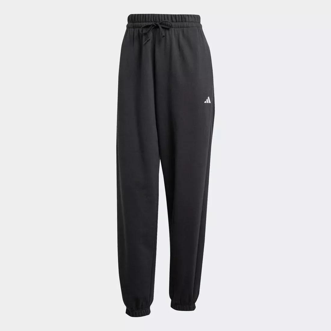 Essentials Small Logo French Terry Cuffed Joggers, Black, No Color, large image number 0
