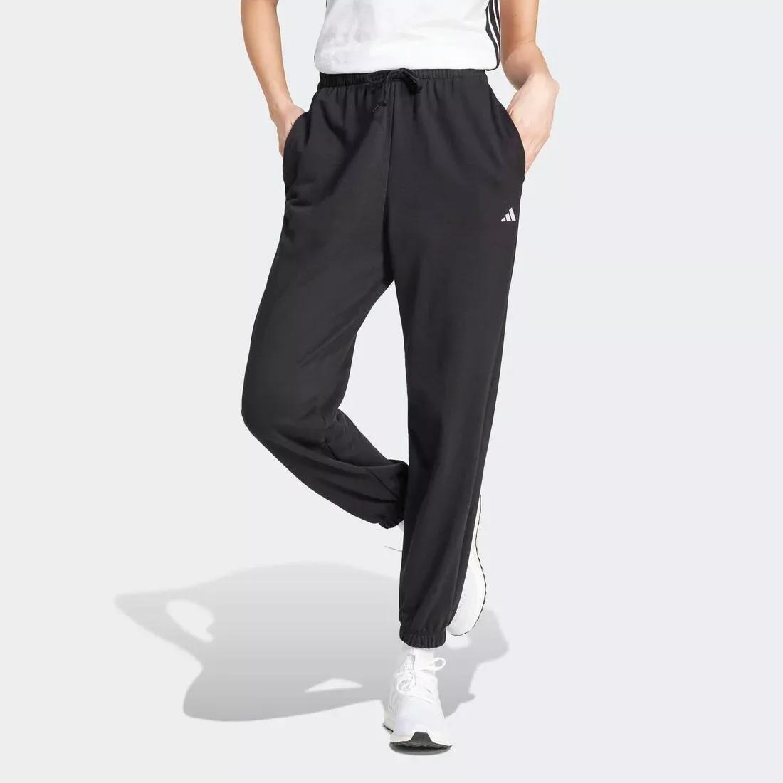 Essentials Small Logo French Terry Cuffed Joggers, Black, No Color, large image number 1
