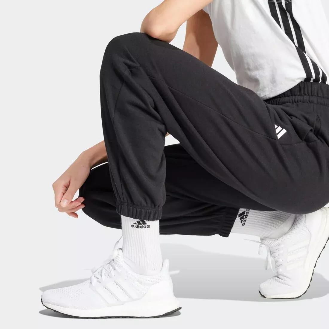 Essentials Small Logo French Terry Cuffed Joggers, Black, No Color, large image number 5