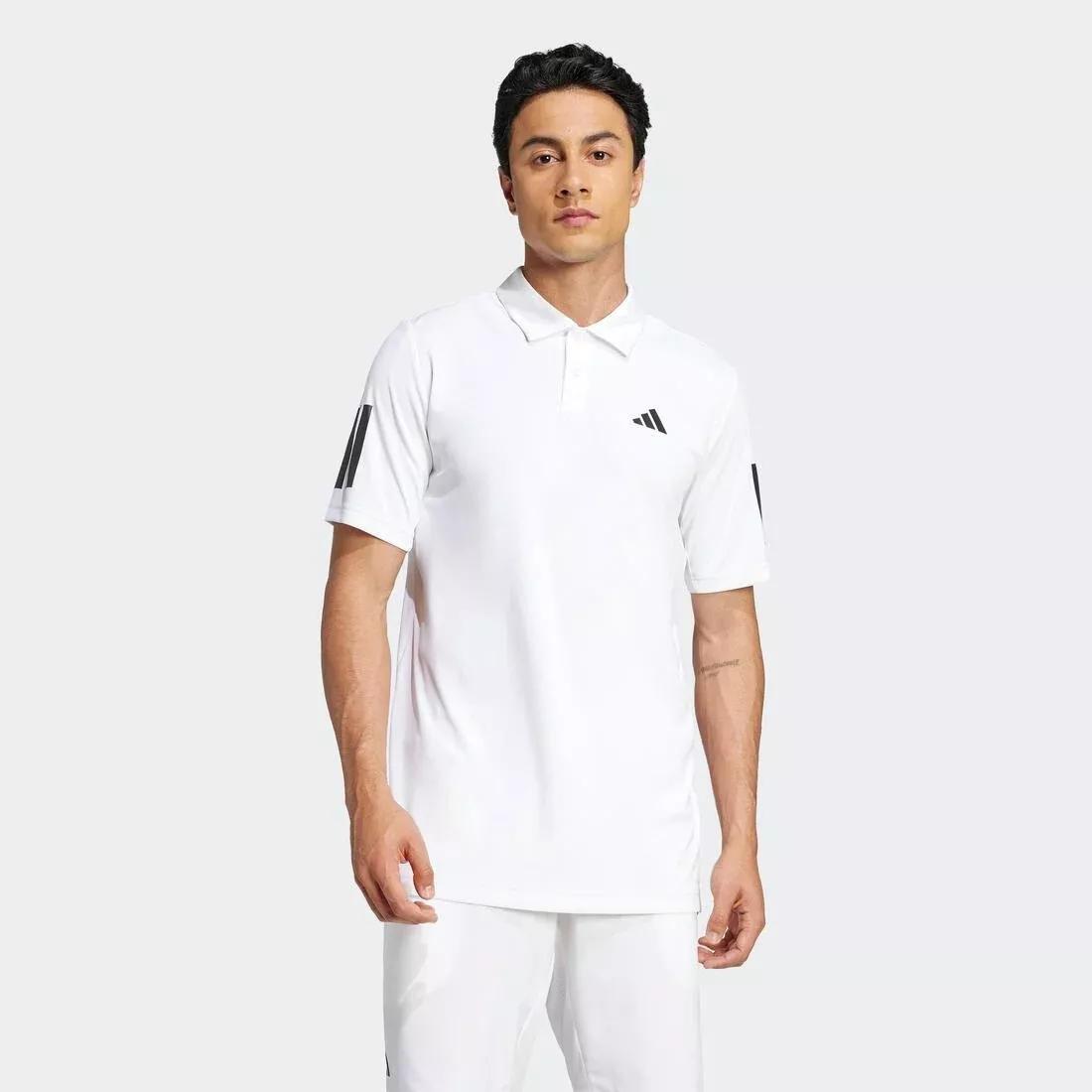 Club Tennis 3-Stripes Polo Shirt, White, , large image number 1
