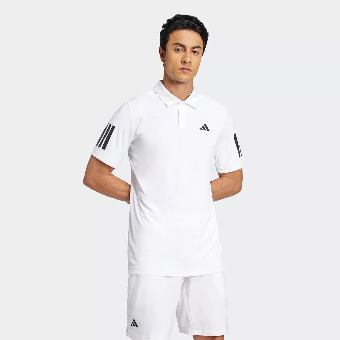 Club Tennis 3-Stripes Polo Shirt, White, , large image number 3