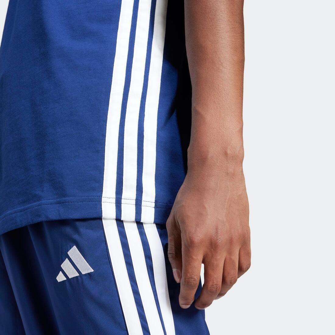 Essentials 3-Stripes Single Jersey T-Shirt, Blue, No Color, large image number 5