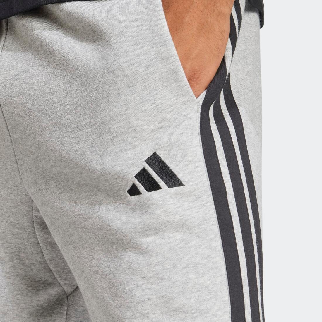 Essential 3-Stripes French Terry Shorts, Grey, No Color, large image number 1