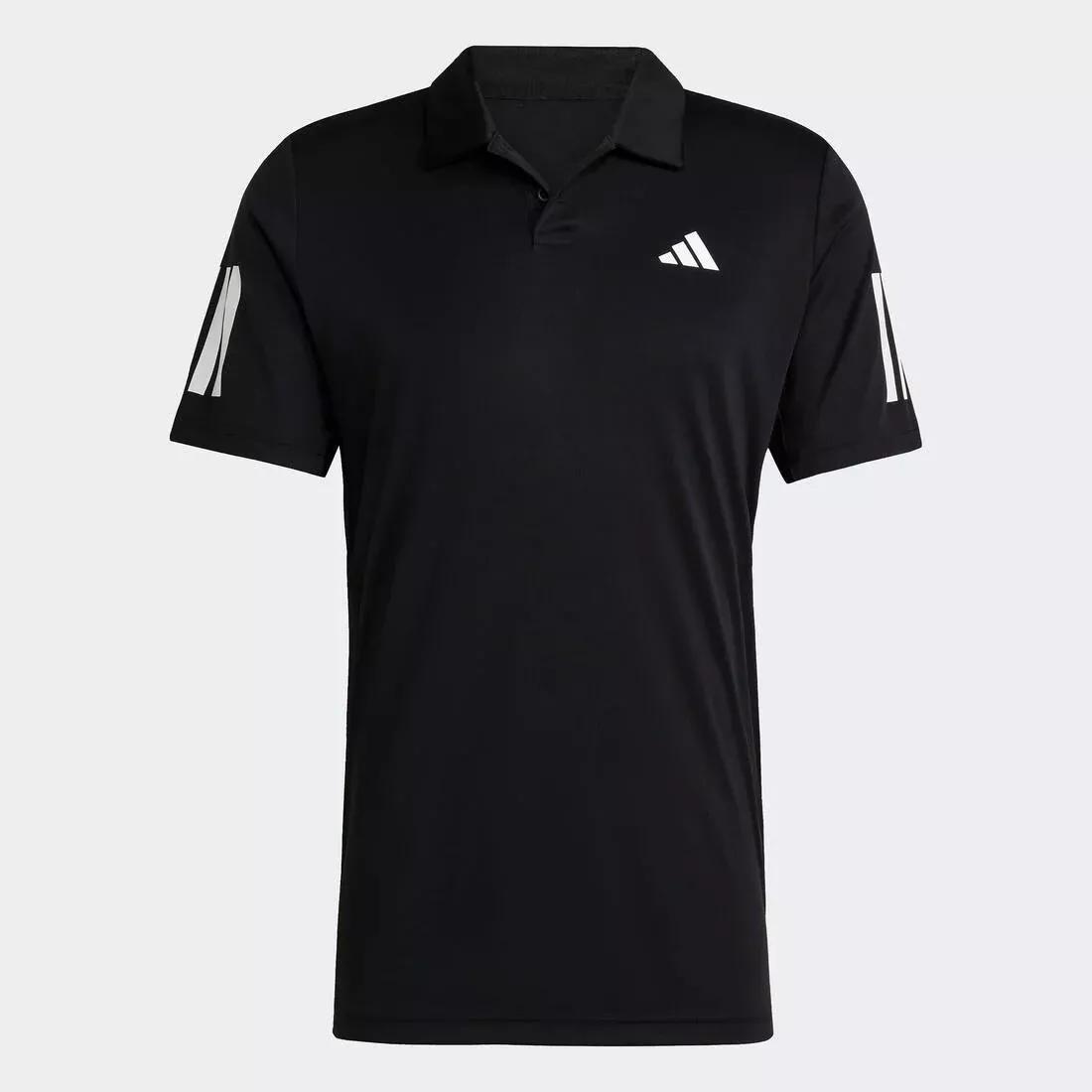 Club Tennis 3-Stripes Polo Shirt, Black, , large image number 0
