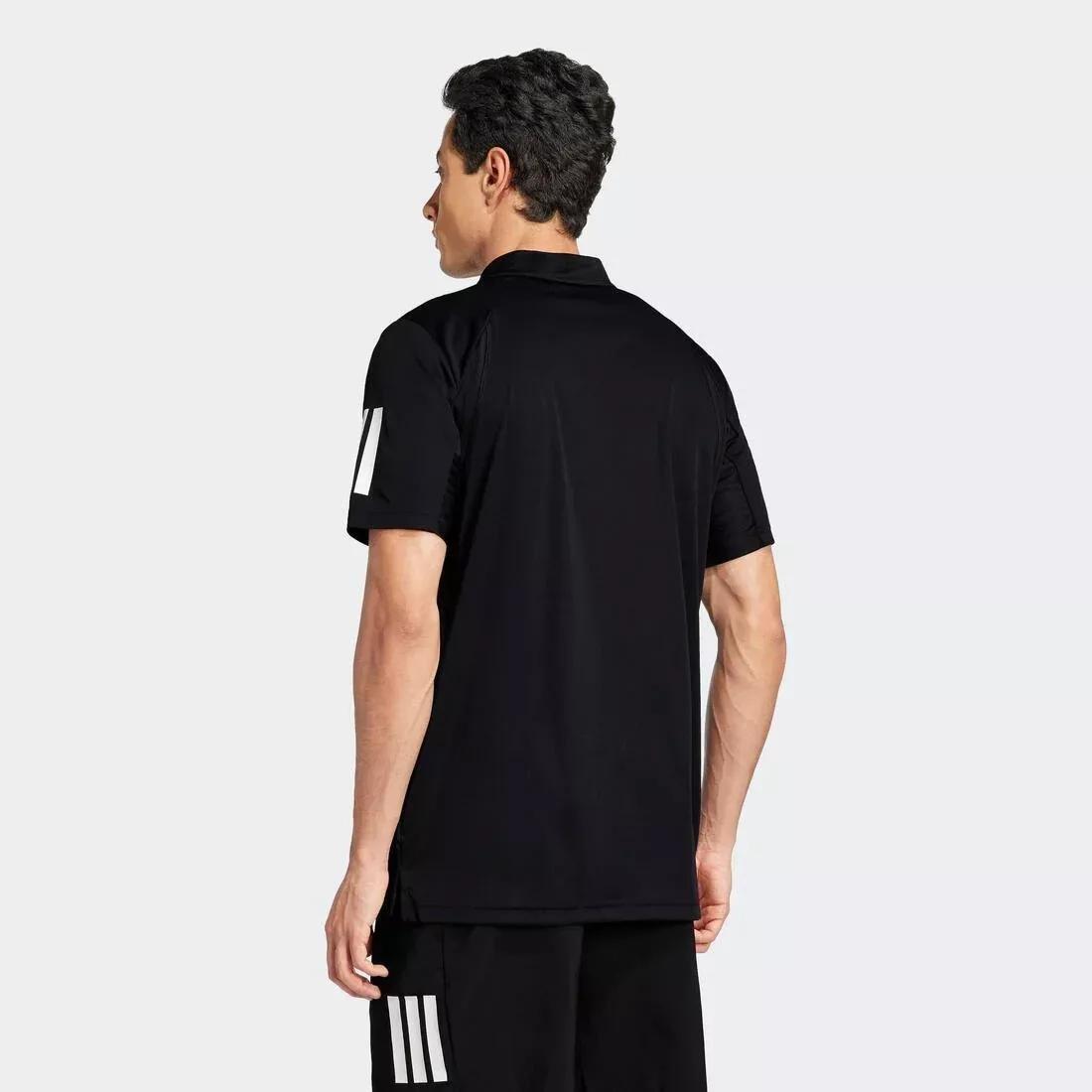 Club Tennis 3-Stripes Polo Shirt, Black, , large image number 2