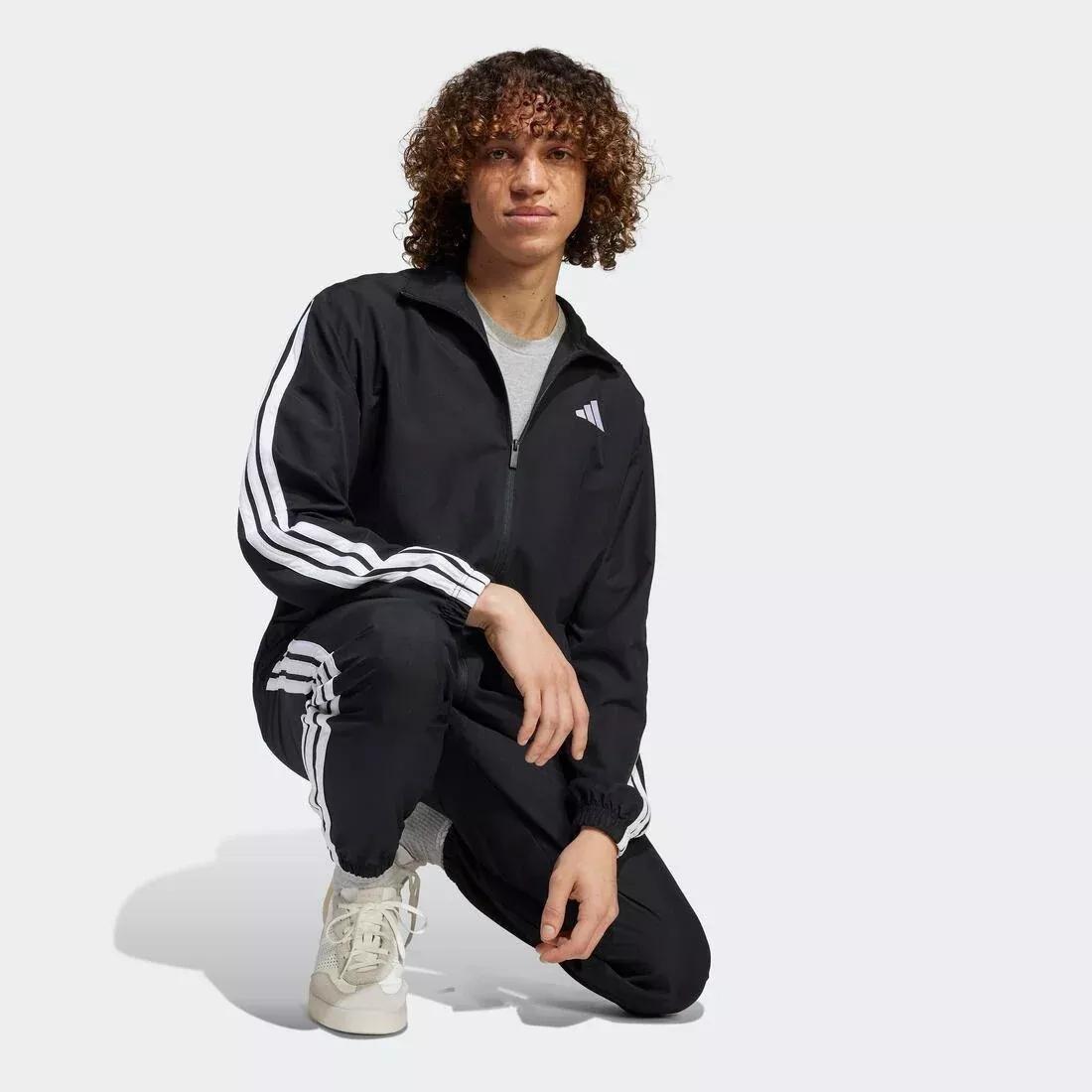 3-Stripes Woven Tracksuits, Black, , large image number 4